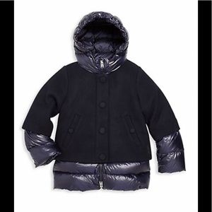 NWT ADD DOWN Girls Navy Jacket - Size 2 / 2T